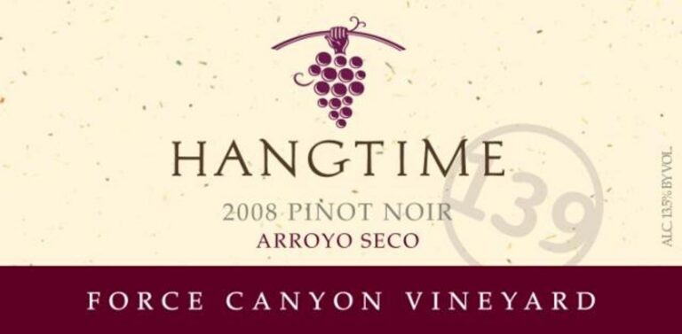 2008 Hangtime Pinot Noir Arroyo Seco