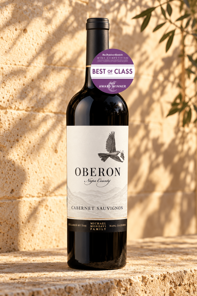 oberon cabernet sauvignon in sunlit limestone